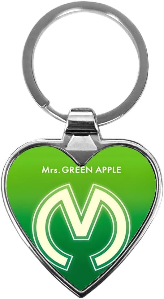 m*a様 Mrs. GREEN APPLE リンゴキーホルダー 青リンゴキーホルダー♡Mrs.GREEN APPLE好きな方♡ - メルカリ